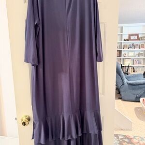 Elegant Women's Midi Dress in Rich Purple